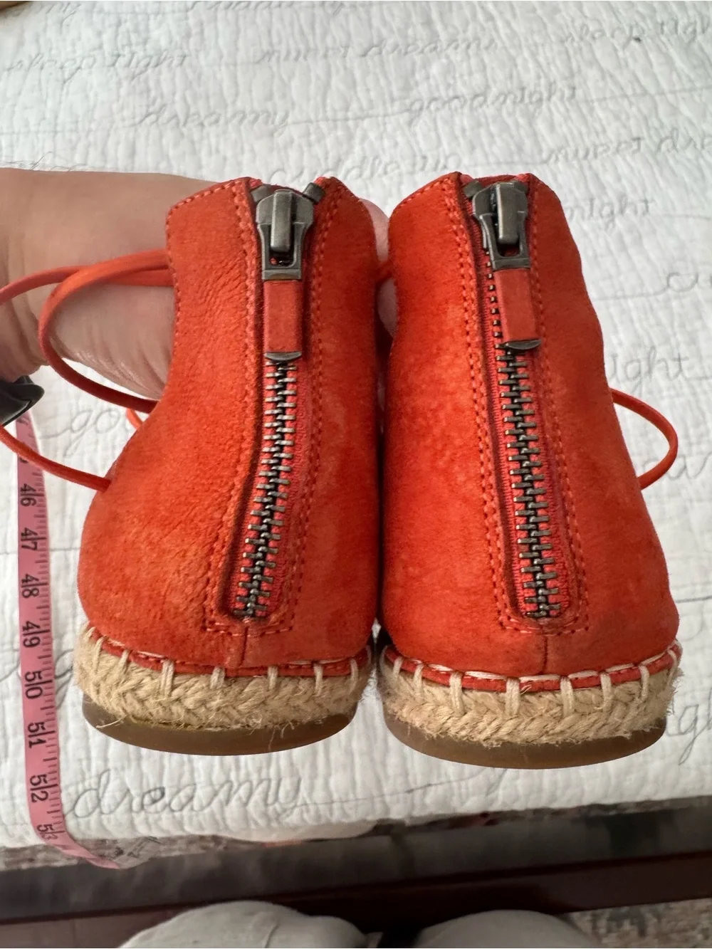 Elieen Fisher Coral Suede Espadrille Bungee Flats, 9